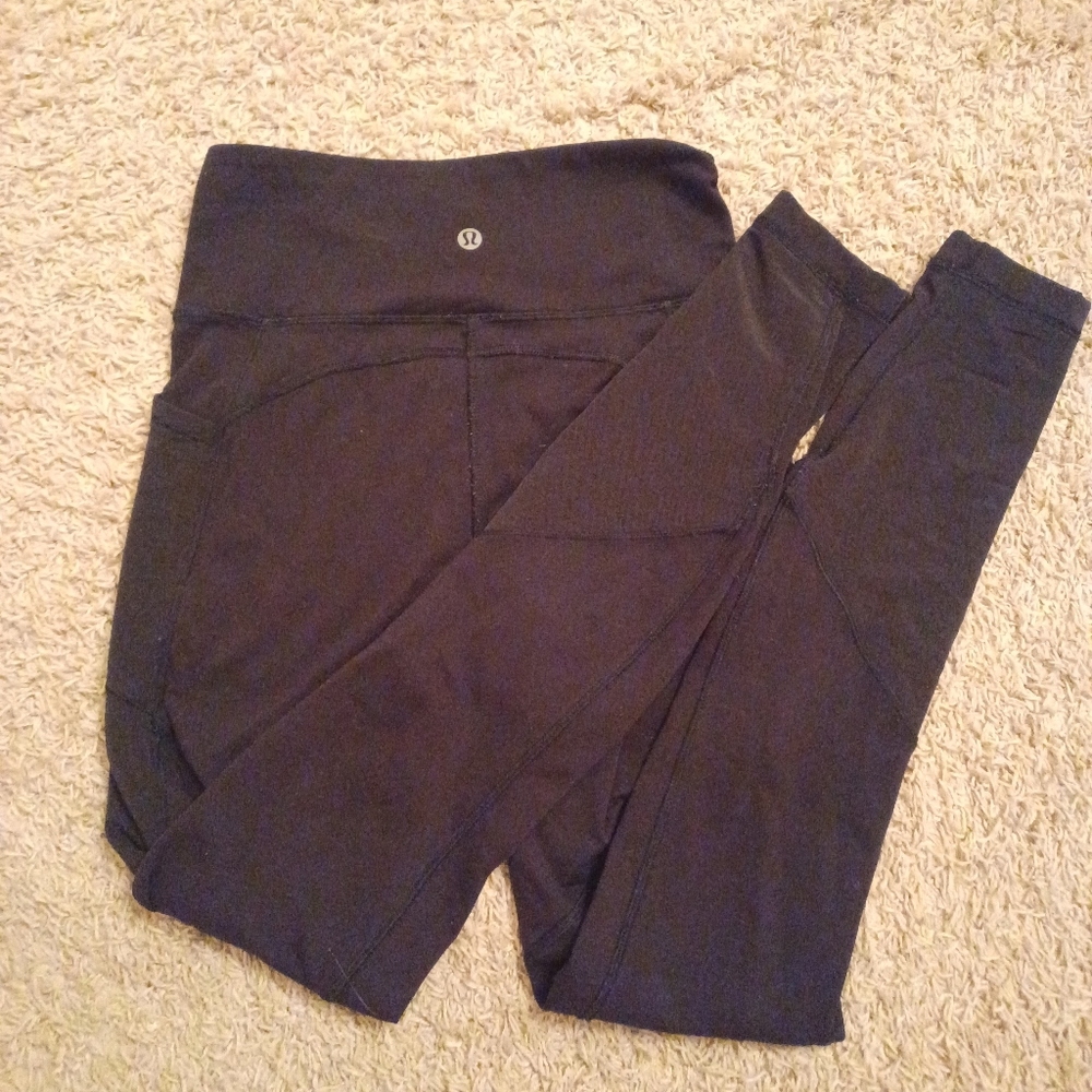 Black Lululemon Leggings size 4